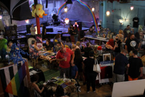 Morgantown Art Party’s gala fundraises for storefront sign, acts as an artistic “funhouse” for the community